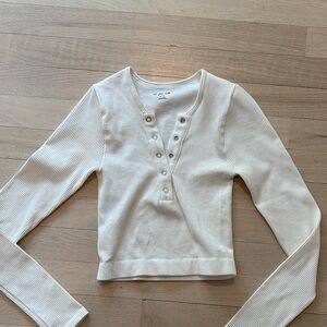 Out From under XS: Long Sleeve Henley Top